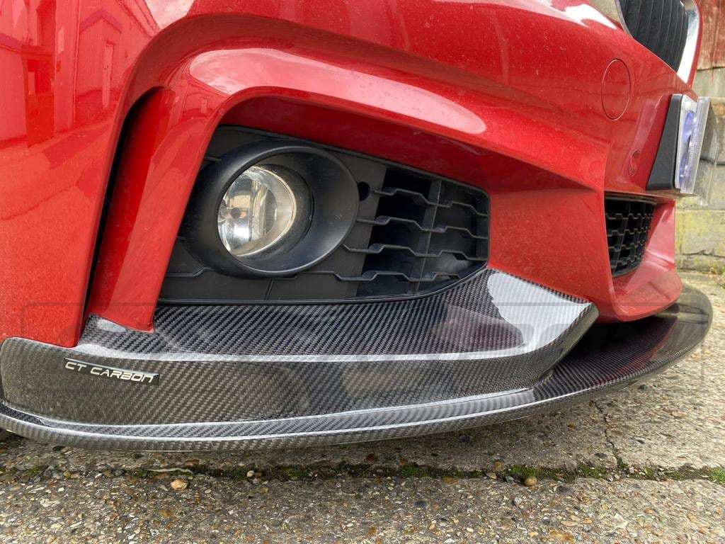 CT CARBON Splitter BMW F32 4 SERIES COUPE FULL CARBON FIBRE KIT - MP STYLE
