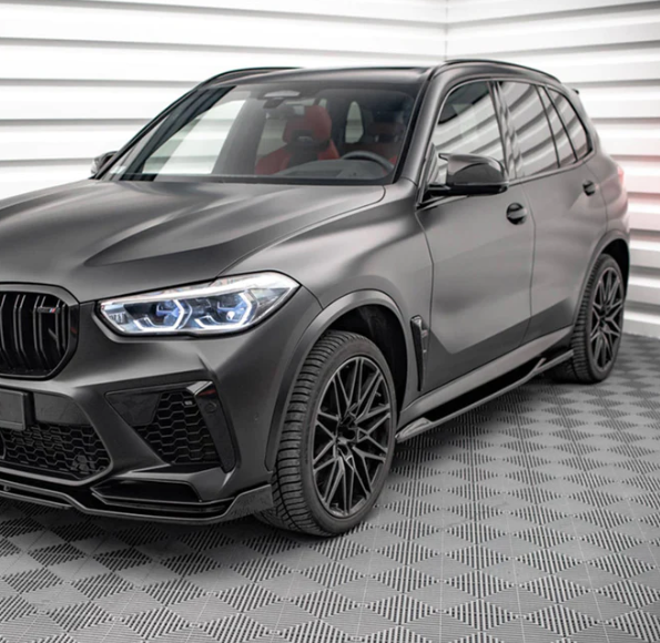 MAXTON DESIGN BMW X5M SIDE SKIRTS IN GLOSS BLACK (F95)