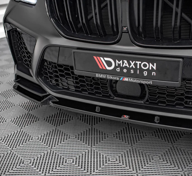 MAXTON DESIGN BMW X5M V1 FRONT SPLITTER IN GLOSS BLACK (F95)