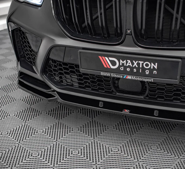 MAXTON DESIGN BMW X5M V2 FRONT SPLITTER IN GLOSS BLACK (F95)