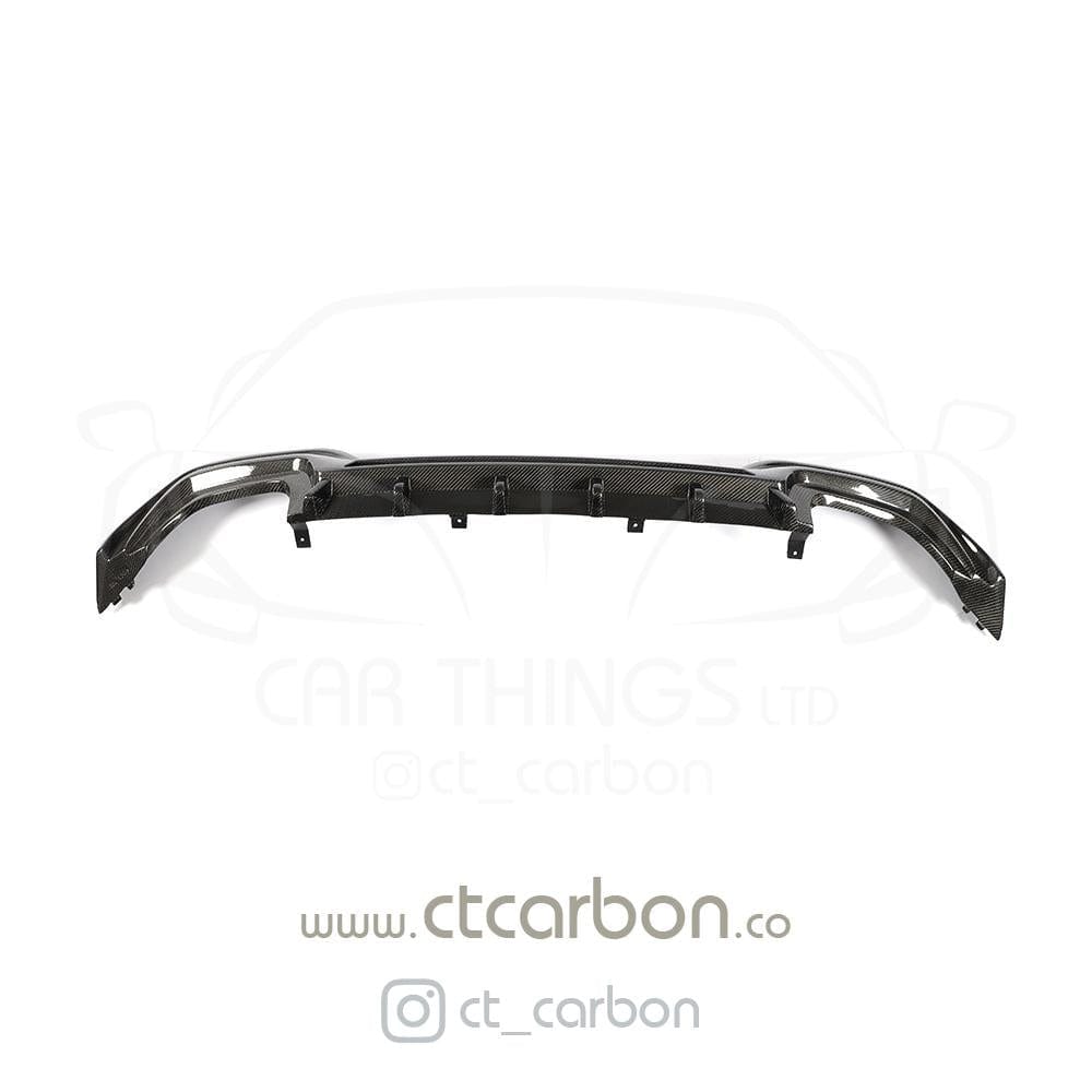 CT CARBON Diffuser BMW 3 SERIES G20 QUAD TIP CARBON FIBRE DIFFUSER - CT DESIGN