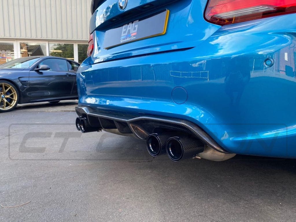 CT CARBON Diffuser BMW M2 / M2C F87 CARBON FIBRE DIFFUSER - AK STYLE