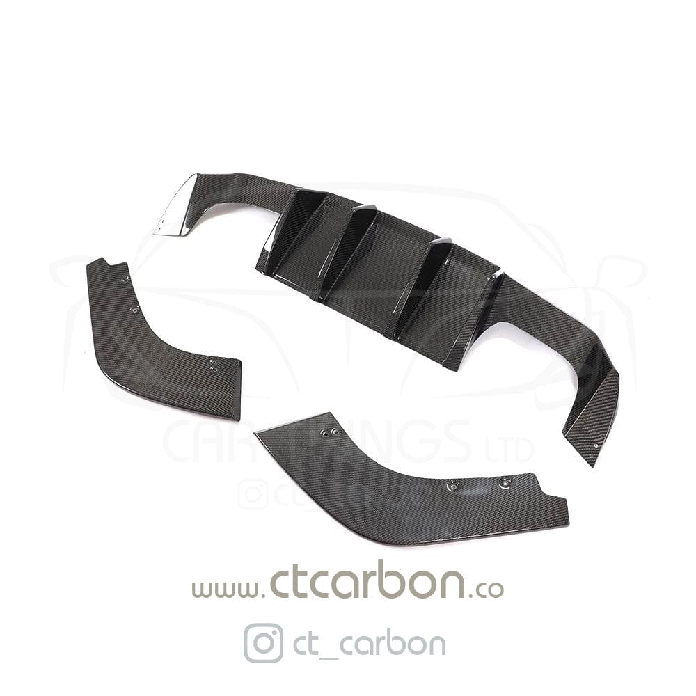 CT CARBON Diffuser BMW M2 / M2C F87 CARBON FIBRE DIFFUSER - V STYLE