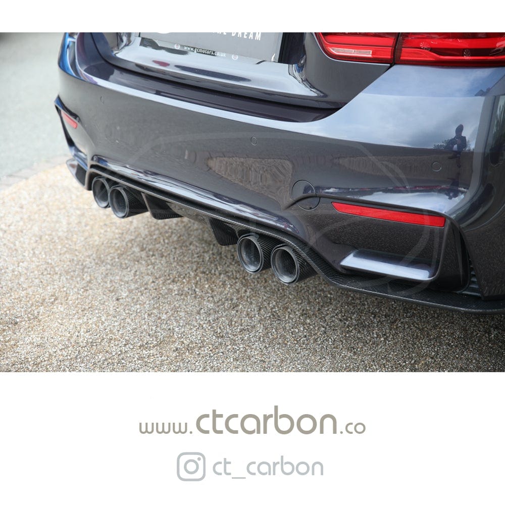 CT CARBON Diffuser BMW M3/M4 (F80 F82 F83) FORGED CARBON FIBRE DIFFUSER - 3D STYLE