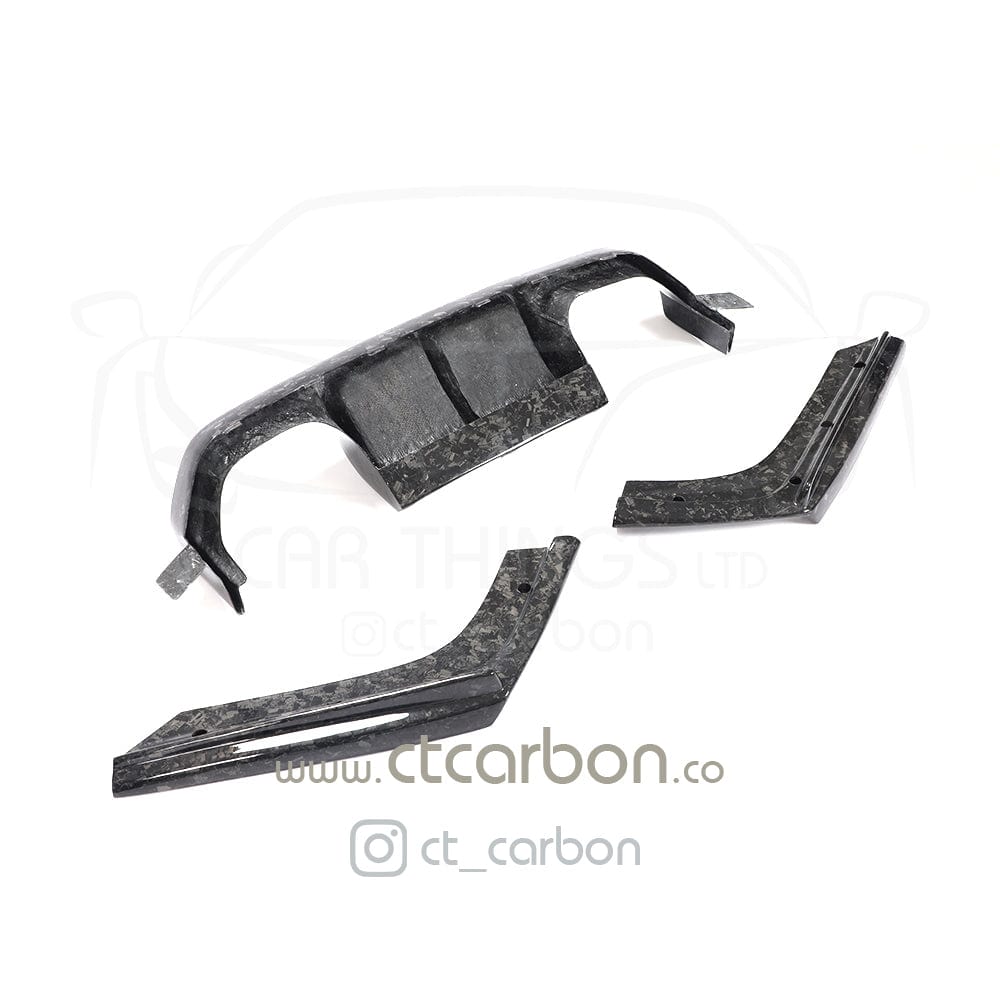 CT CARBON Diffuser BMW M3/M4 (F80 F82 F83) FORGED CARBON FIBRE DIFFUSER - V STYLE