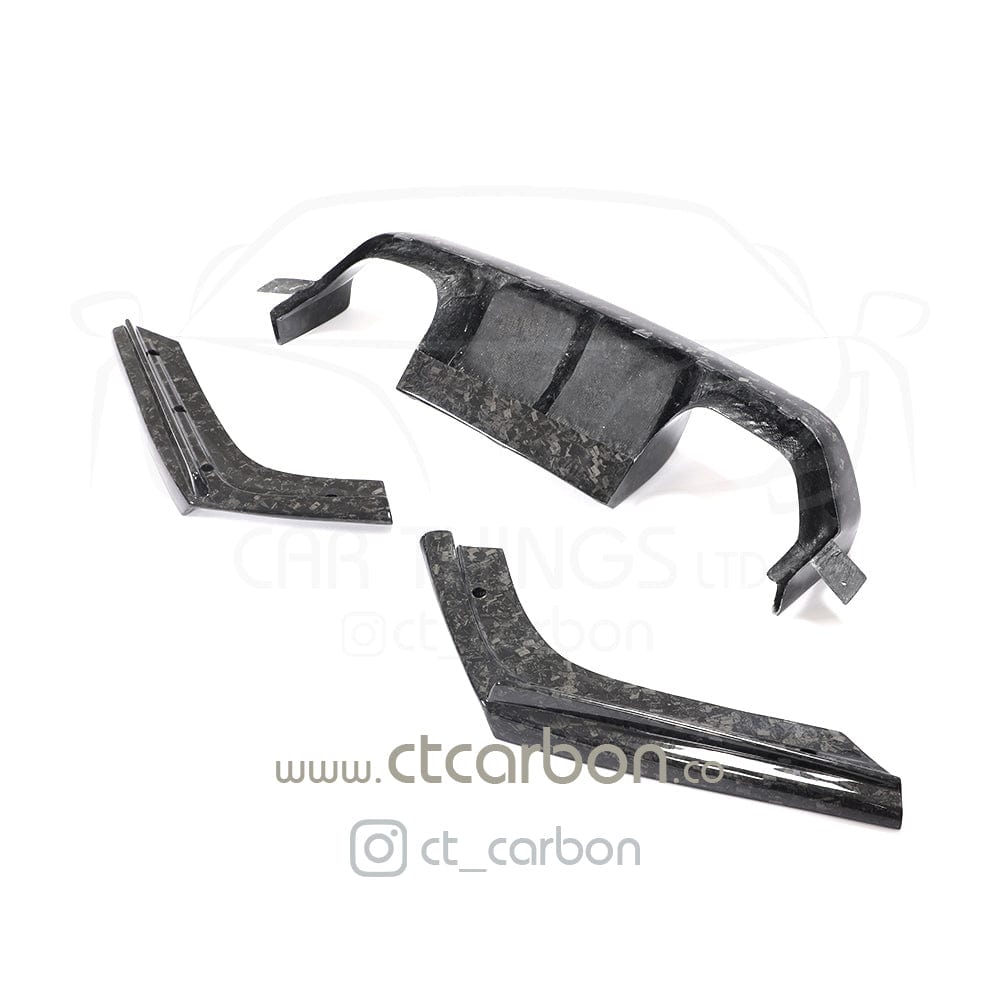 CT CARBON Diffuser BMW M3/M4 (F80 F82 F83) FORGED CARBON FIBRE DIFFUSER - V STYLE