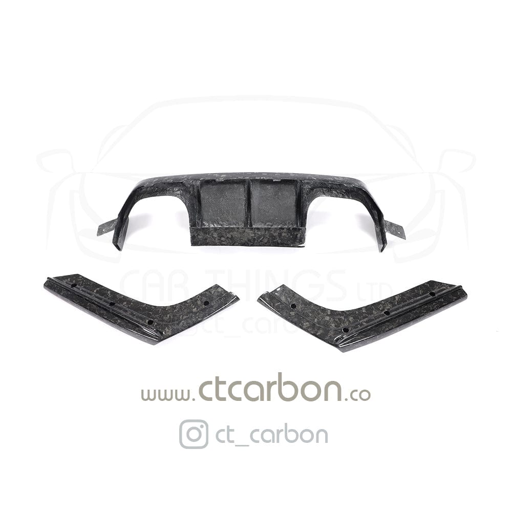 CT CARBON Diffuser BMW M3/M4 (F80 F82 F83) FORGED CARBON FIBRE DIFFUSER - V STYLE