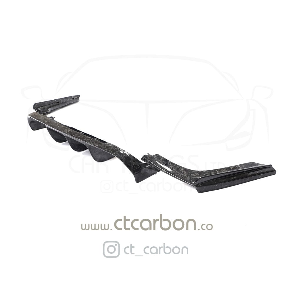 CT CARBON Diffuser BMW M3/M4 (F80 F82 F83) FORGED CARBON FIBRE DIFFUSER - V STYLE