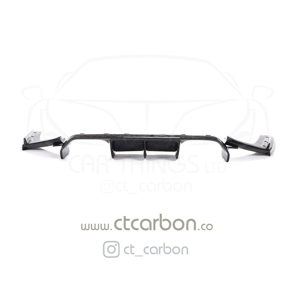 CT CARBON Diffuser BMW M3/M4 (F80 F82 F83) FORGED CARBON FIBRE DIFFUSER - V STYLE