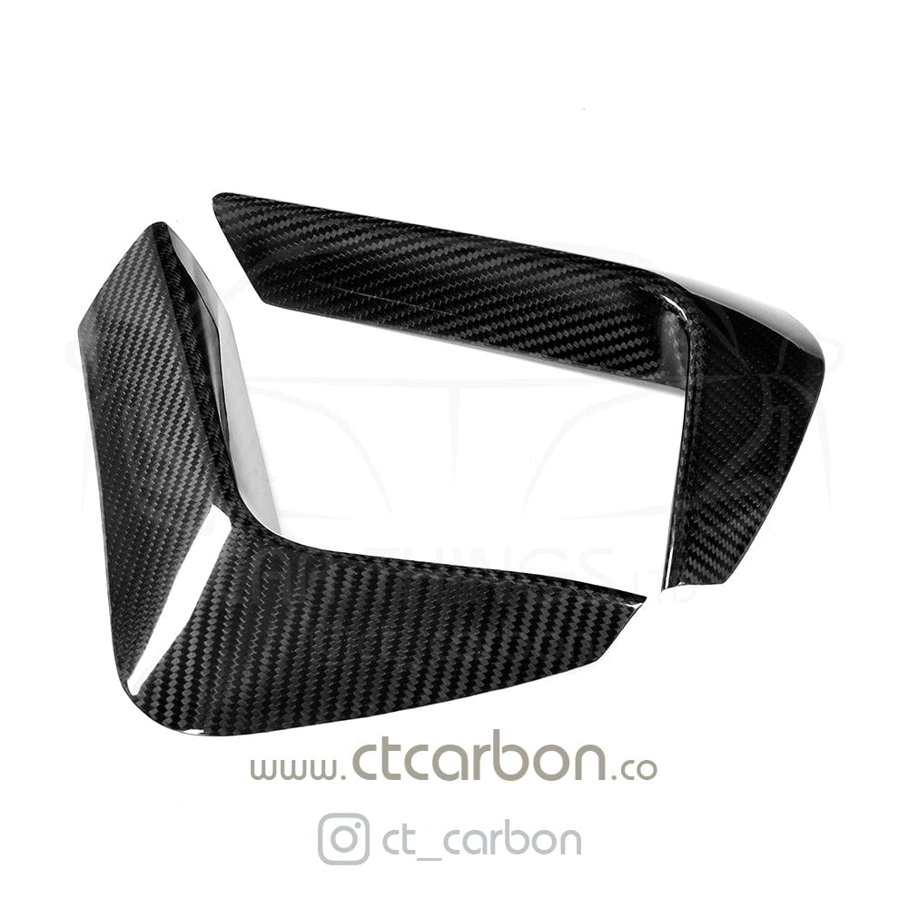 CT CARBON Rear Canards BMW M3 & M4 F80 F82 F83 REAR CARBON FIBRE BUMPER CANARDS