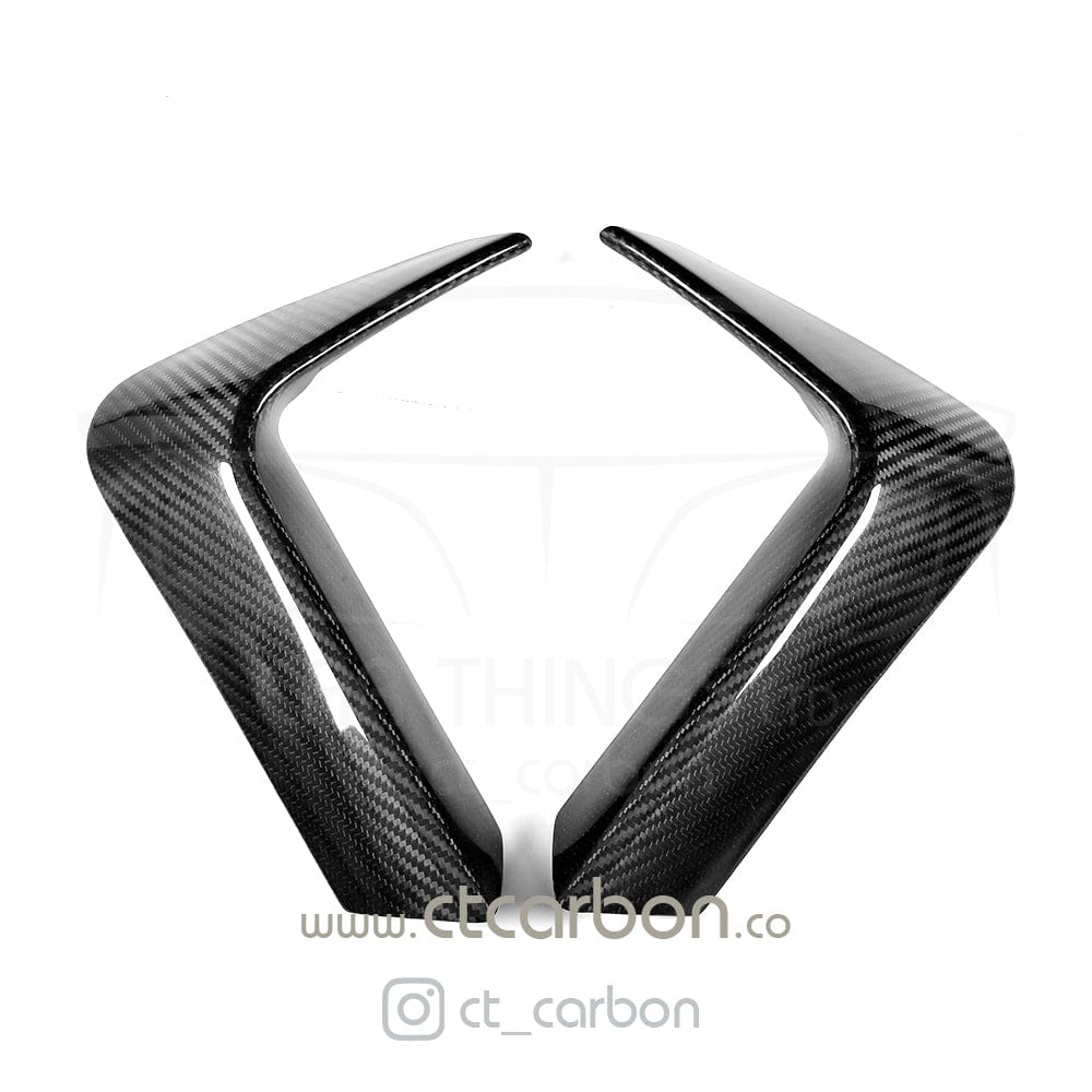 CT CARBON Rear Canards BMW M3 & M4 F80 F82 F83 REAR CARBON FIBRE BUMPER CANARDS