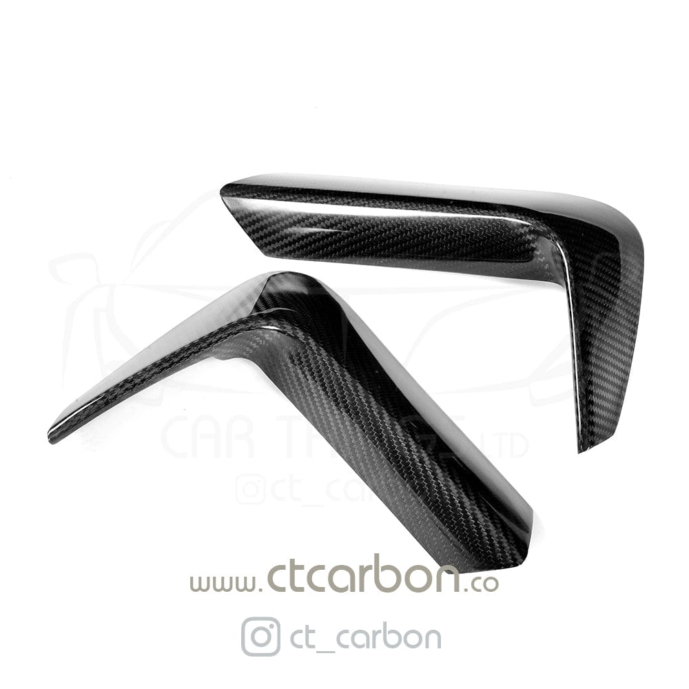 CT CARBON Rear Canards BMW M3 & M4 F80 F82 F83 REAR CARBON FIBRE BUMPER CANARDS