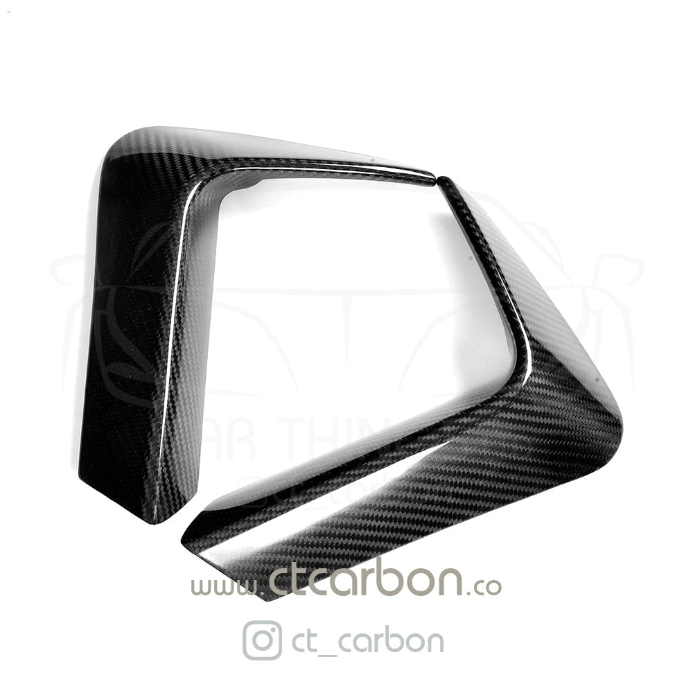 CT CARBON Rear Canards BMW M3 & M4 F80 F82 F83 REAR CARBON FIBRE BUMPER CANARDS