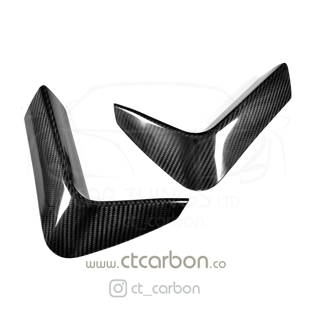 CT CARBON Rear Canards BMW M3 & M4 F80 F82 F83 REAR CARBON FIBRE BUMPER CANARDS