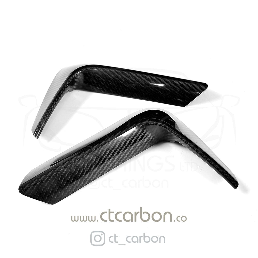 CT CARBON Rear Canards BMW M3 & M4 F80 F82 F83 REAR CARBON FIBRE BUMPER CANARDS