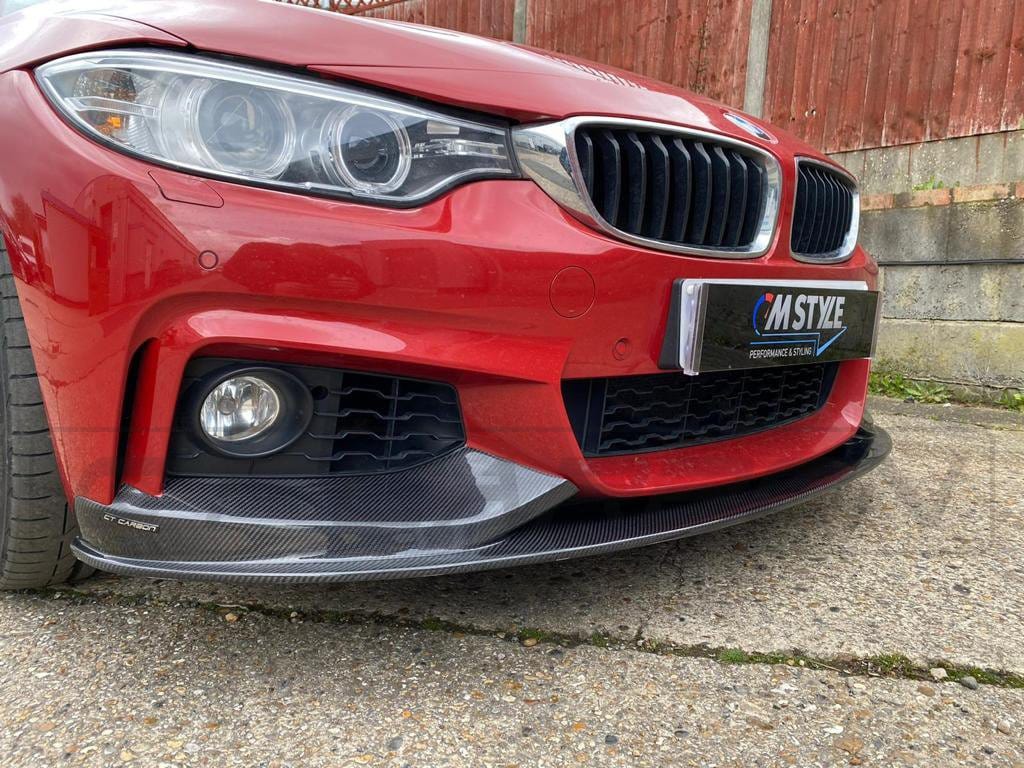 CT CARBON Splitter BMW F36 4 SERIES COUPE FULL CARBON FIBRE KIT - MP STYLE