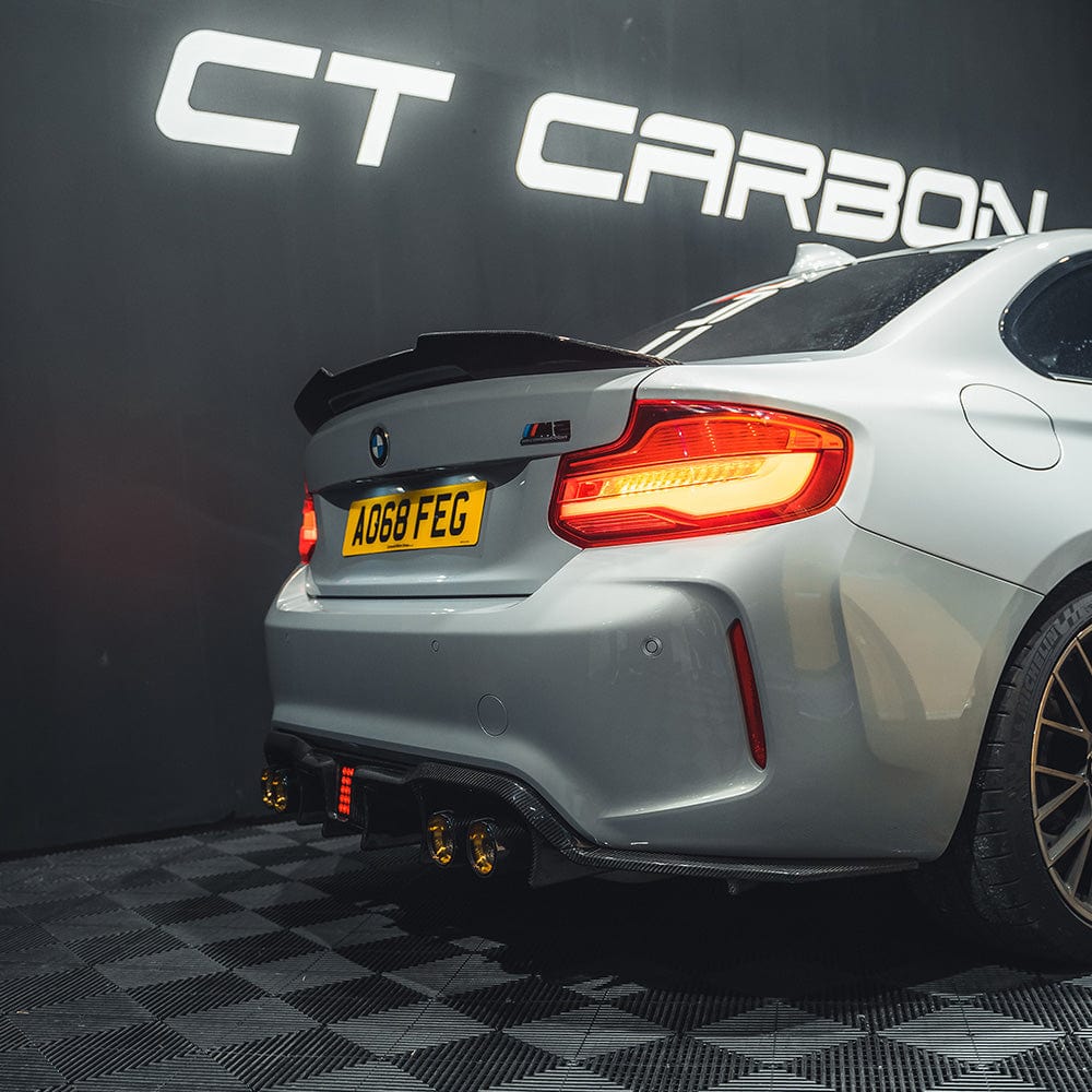 CT CARBON SPLITTER BMW M2/M2C F87 AGGRESSIVE CARBON FIBRE DIFFUSER