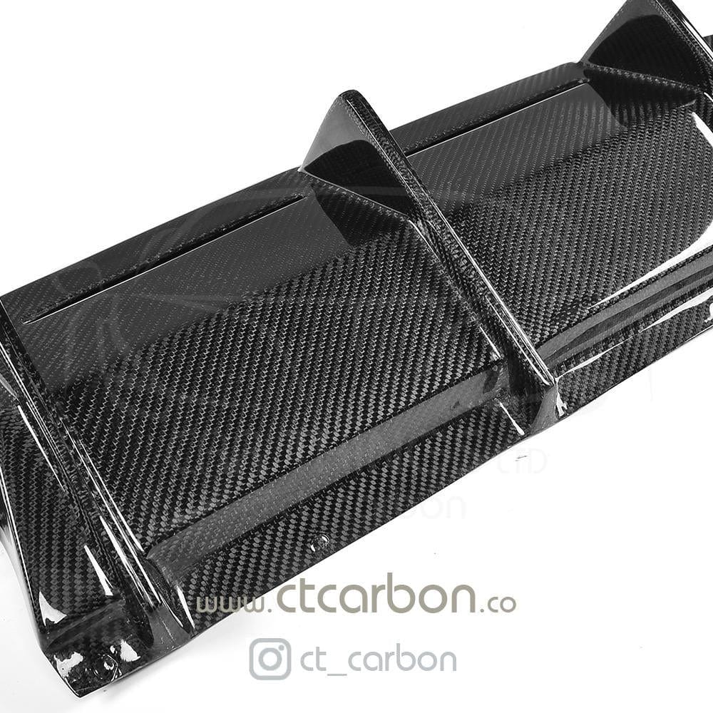 CT CARBON Splitter BMW M2/M2C F87 CARBON FIBRE DIFFUSER - MT STYLE