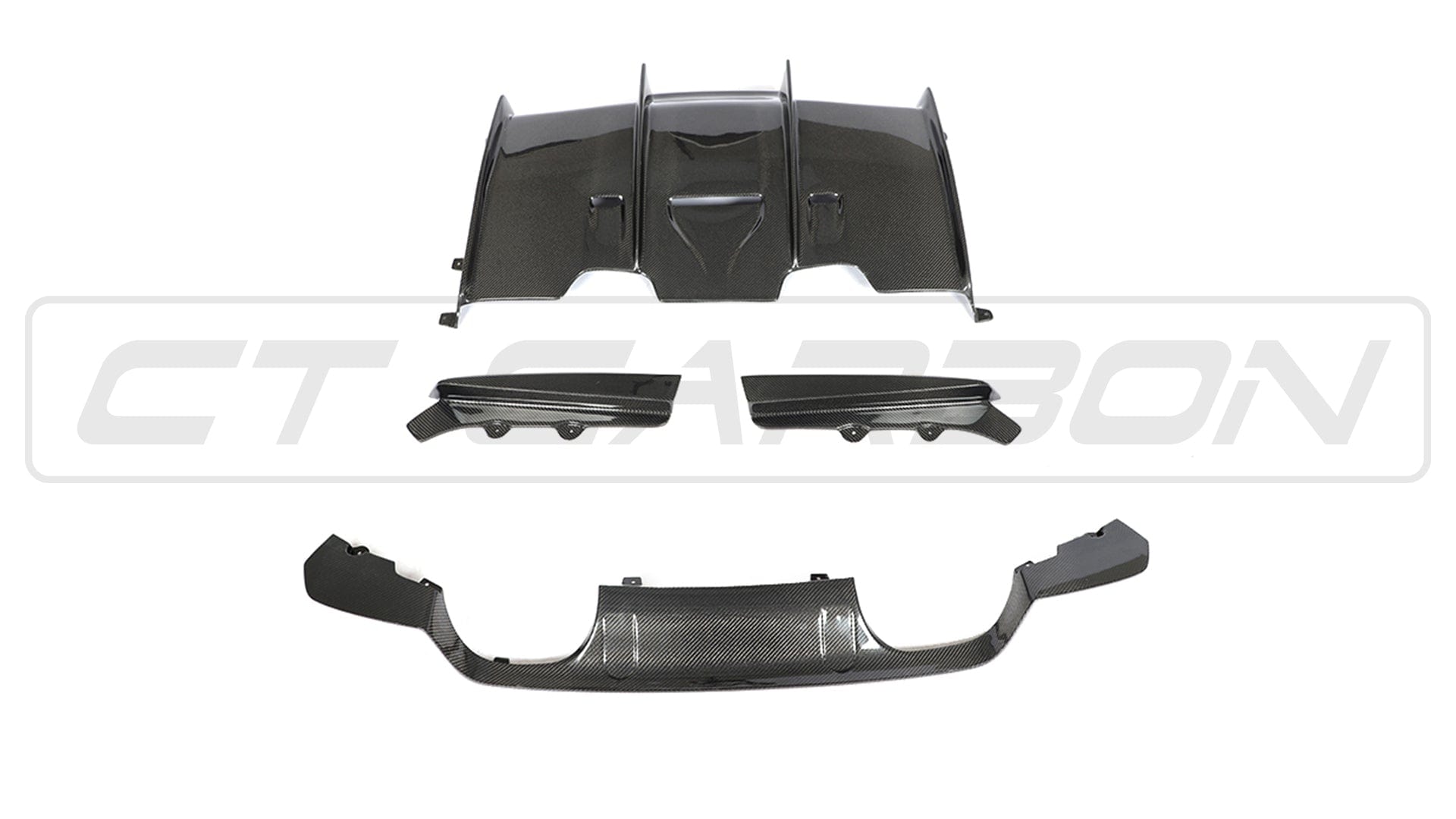 CT CARBON Splitter BMW M3/M4 (F80 F82 F83) CARBON FIBRE DIFFUSER - PS STYLE