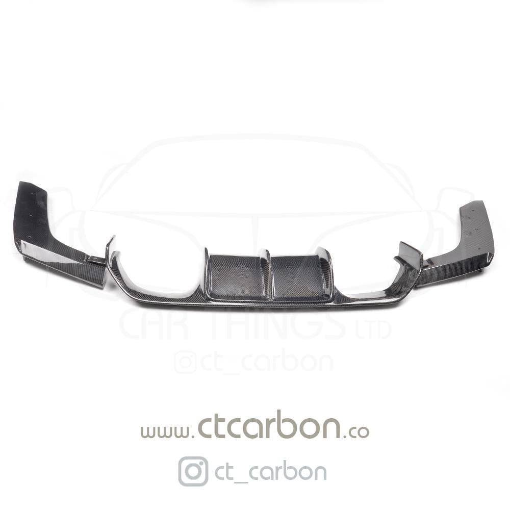 CT CARBON Splitter BMW M3/M4 (F80 F82 F83) CARBON FIBRE DIFFUSER - V-STYLE