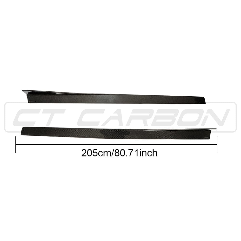 CT CARBON Splitter BMW M3/M4 (F80 F82 F83) CARBON FIBRE SIDE SKIRTS - 3D STYLE