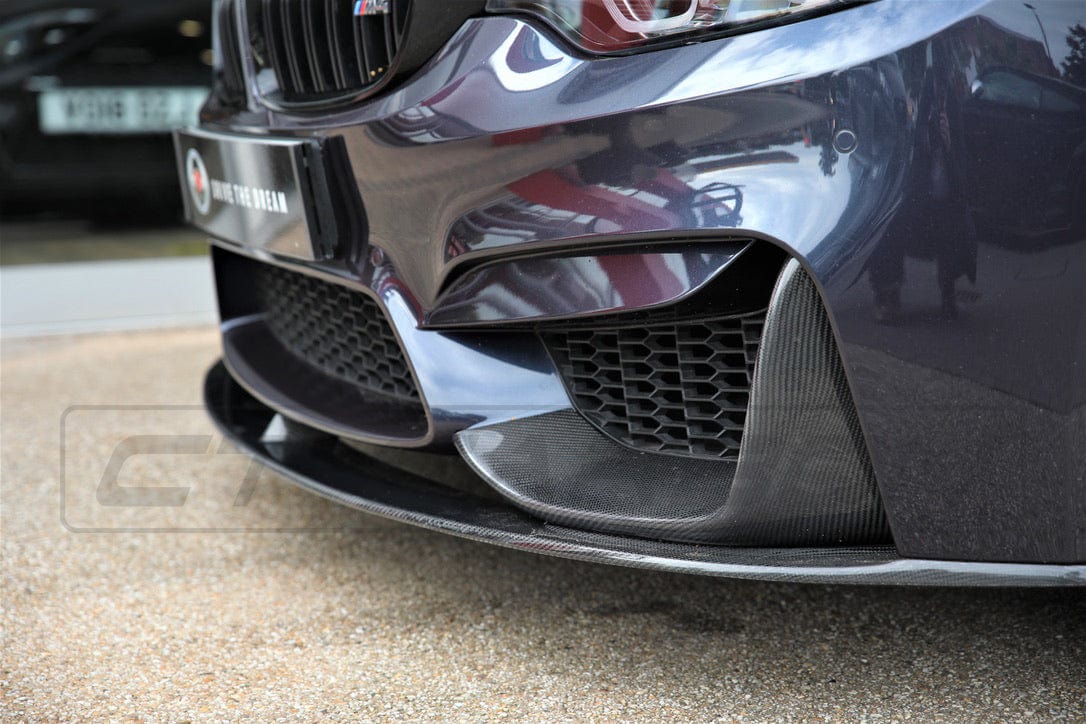 CT CARBON Splitter BMW M3/M4 (F80 F82 F83) CARBON FIBRE SPLITTER (3 PIECE) - MP STYLE