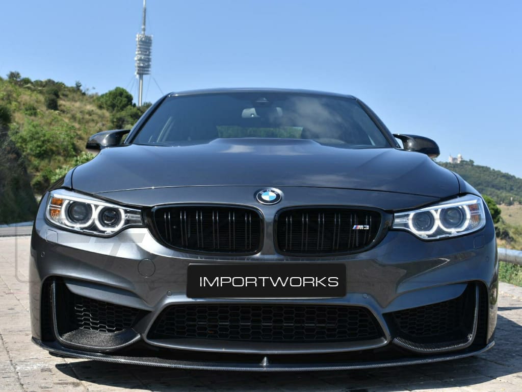 CT CARBON Splitter BMW M3/M4 (F80 F82 F83) CARBON FIBRE SPLITTER (3 PIECE) - MP STYLE