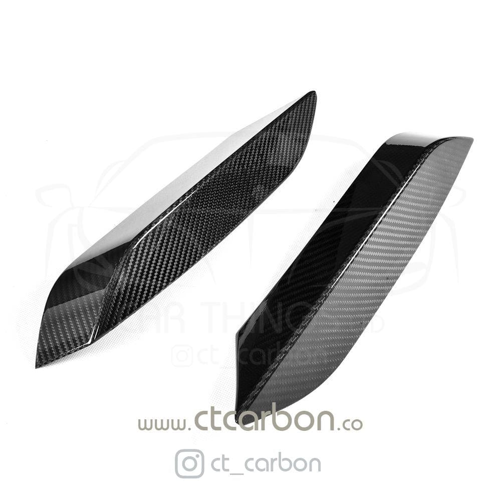 CT CARBON Splitter BMW M3/M4 (F80 F82 F83) UPPER FRONT CARBON FIBRE CANARDS