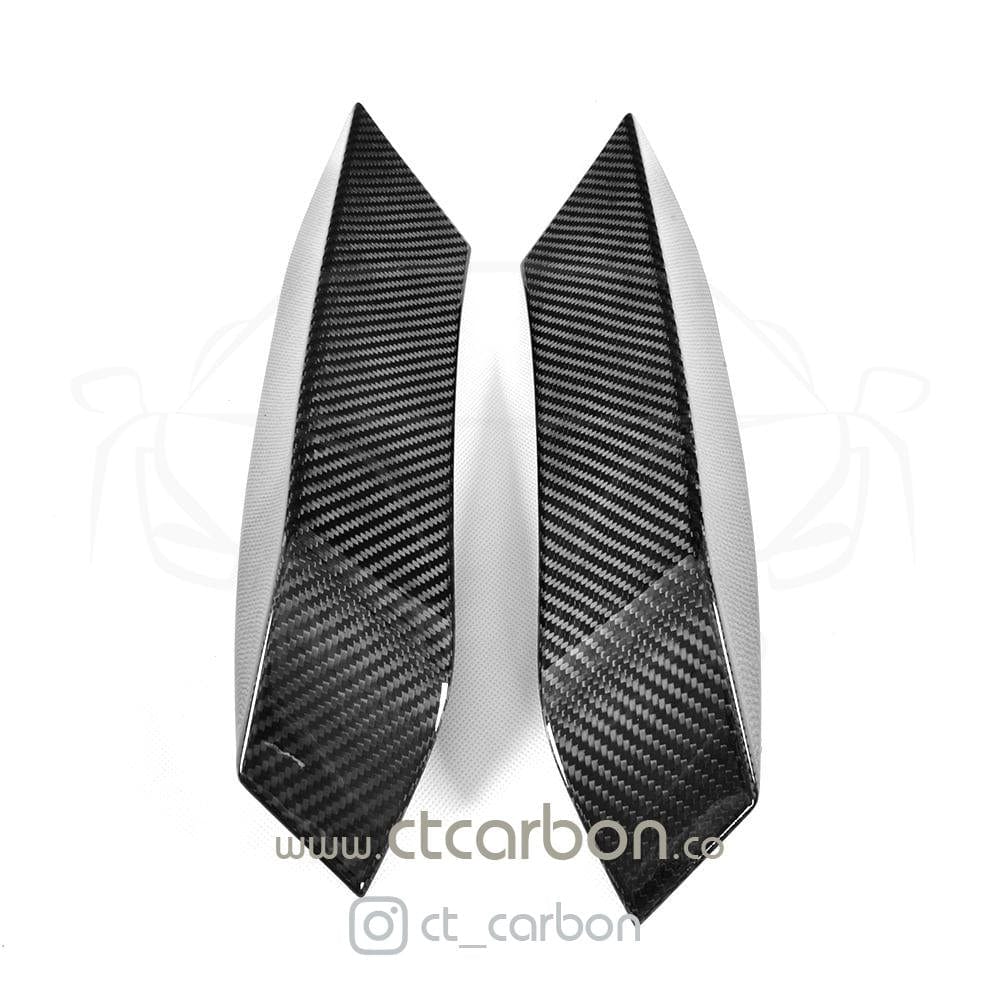 CT CARBON Splitter BMW M3/M4 (F80 F82 F83) UPPER FRONT CARBON FIBRE CANARDS