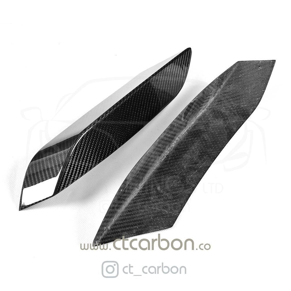 CT CARBON Splitter BMW M3/M4 (F80 F82 F83) UPPER FRONT CARBON FIBRE CANARDS