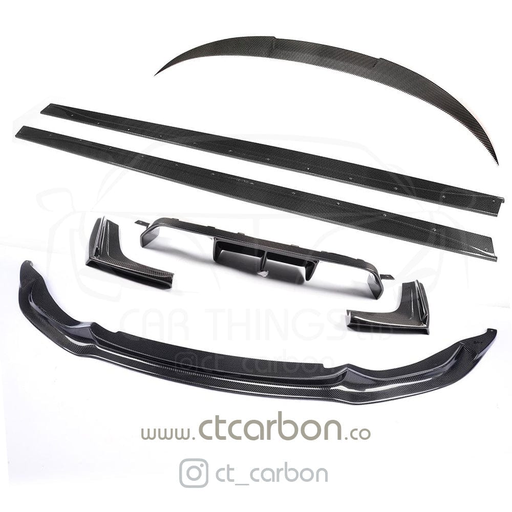 CT CARBON Splitter BMW M4 (F83) CONVERTIBLE FULL CARBON FIBRE KIT - V STYLE