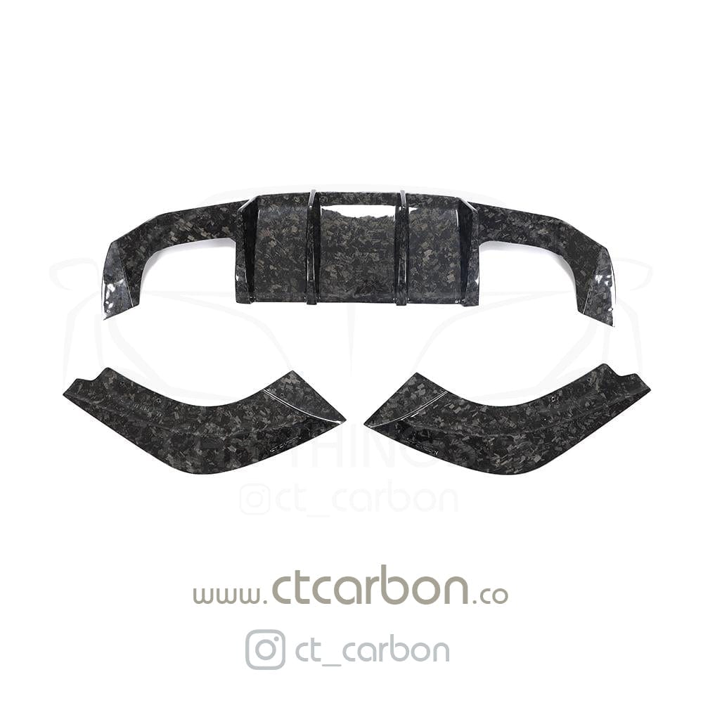 CT CARBON Vehicles & Parts BMW M2 / M2C F87 FORGED CARBON FIBRE DIFFUSER - V STYLE