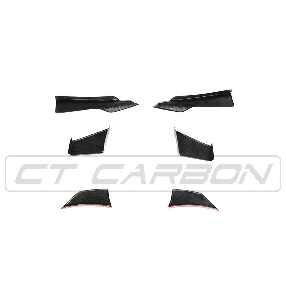 CT CARBON Vehicles & Parts BMW M3/M4 F80/F82/F83 CARBON FIBRE CANARD FINS - MA STYLE